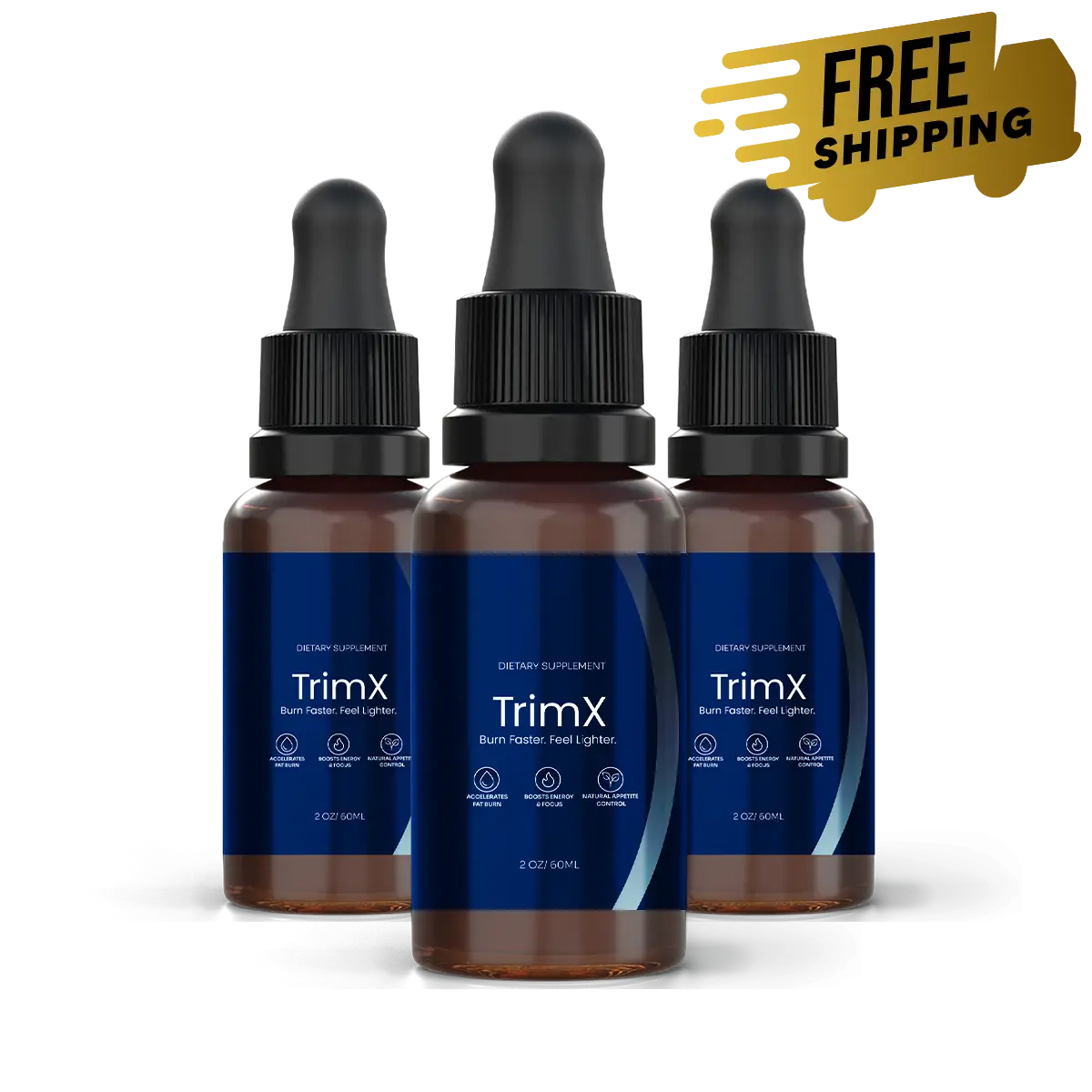TrimX™ Liquid Metabolic Reset Drops — 3 Bottle Pack